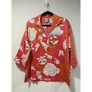 NEW Natori Satin Pajama Top Womens Small Lounge Comfort Travel Resort Vacation